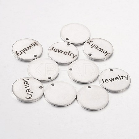 Non-Tarnish 201 Stainless Steel Pendants STAS-O078-C15-1