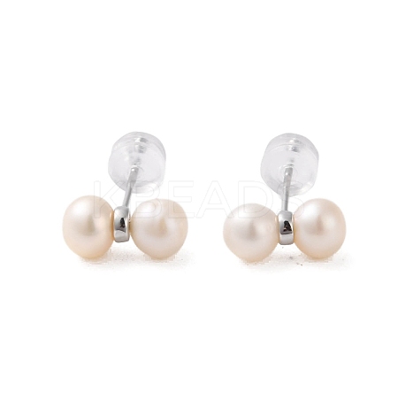 925 Sterling Silver Studs Earring EJEW-H002-13P-1