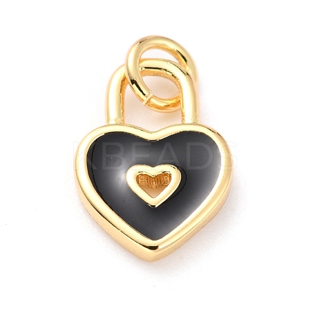 Brass Enamel Pendants KK-M218-11D-RS-1