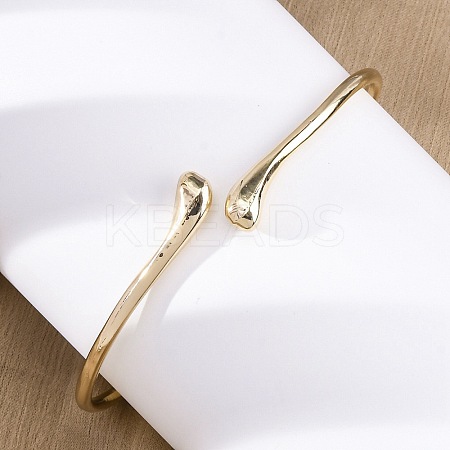 Alloy Arm Cuff Bangles Girl Women LS-AJEW-A063-02G-1