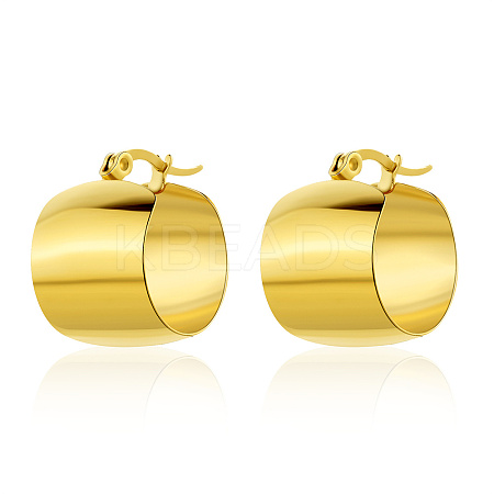 European Style Heart Stud Earrings Gold Plated 304 Stainless Steel Women's Jewelry YA6895-5-1