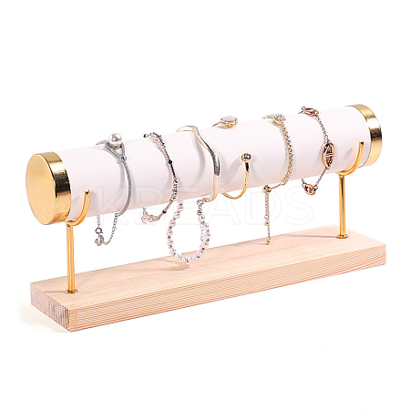 PU Leather T Bar Bracelet Display Rack PW-WG82072-02-1