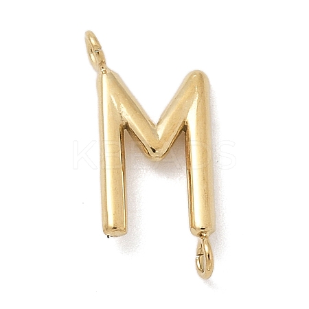 304 Stainless Steel Letter Connector Charms STAS-M108-01G-13-1