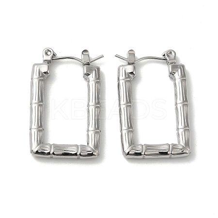Non-Tarnish 304 Stainless Steel Hoop Earrings for Women EJEW-Z026-26P-1