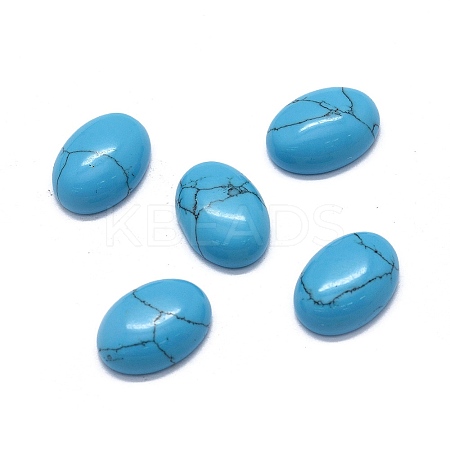 Synthetic Turquoise Cabochons G-O175-16C-1