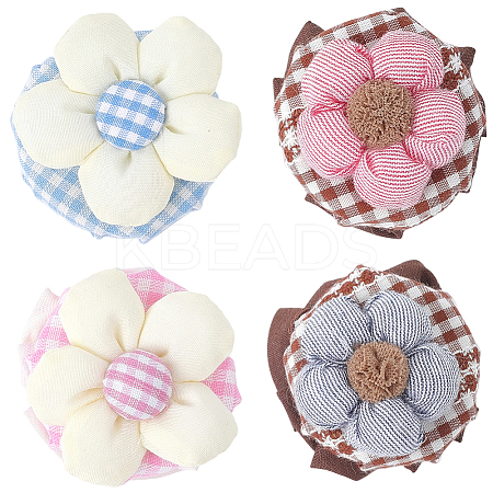 4Pcs 4 Colors Cotton Door Knob Cover DIY-GF0011-49-1