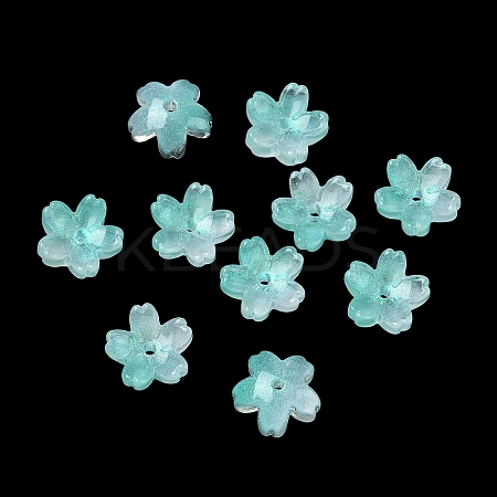 Dyed & Heated Glass Bead Caps GLAA-Z019-03M-1