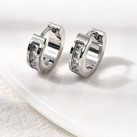 304 Stainless Steel Hoop Earrings EJEW-L302-02P-03-1