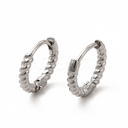 Non-Tarnish 316 Stainless Steel Hoop Earrings for Women LS-EJEW-C004-16A-P-1