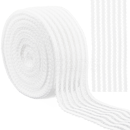 10M Knitted Fish Line Nylon Elastic Lace Trim OCOR-GF0003-71A-1