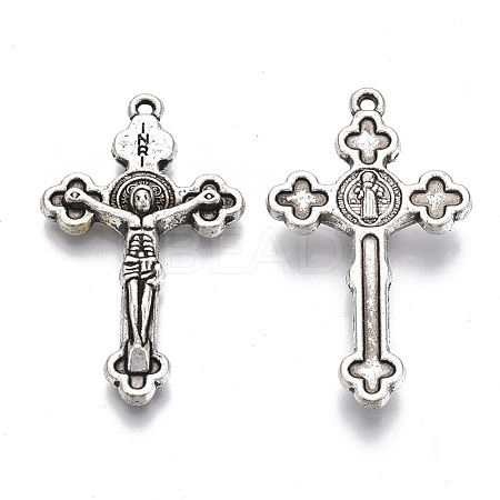 Tibetan Style Alloy Pendants TIBE-S320-019AS-LF-1