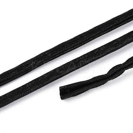Flat PU Leather Double Fold Bias Tape with Welting Cord LC-N006-04C-1