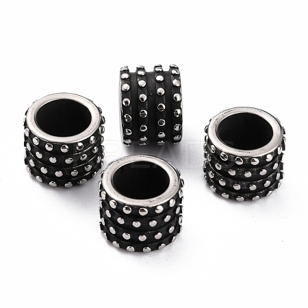 304 Stainless Steel European Beads STAS-B011-10AS-1