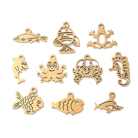 Ocean Theme 201 Stainless Steel Pendants FIND-Z102-02G-1