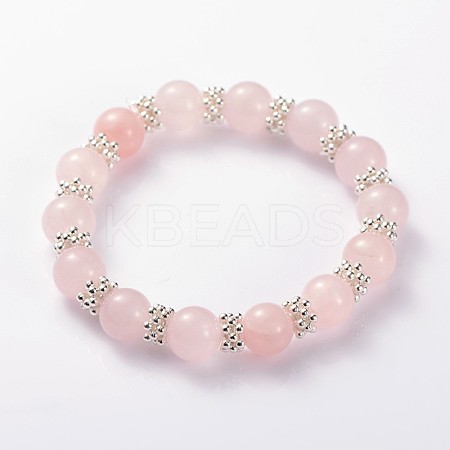 Valentine's Day Charming Natural Gemstone Beaded Stretch Bracelets BJEW-JB01839-02-1