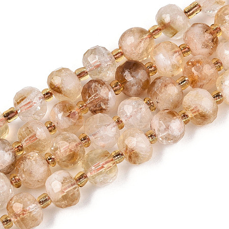 Heated Natural Citrine Beads Strands G-P508-A11-01-01-1