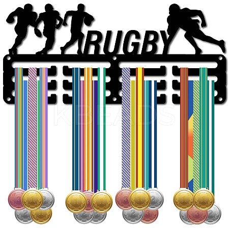 Sports Theme Iron Medal Hanger Holder Display Wall Rack ODIS-WH0055-234-1