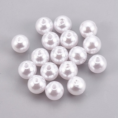 ABS Plastic Imitation Pearl Beads KY-G009-6mm-03-1