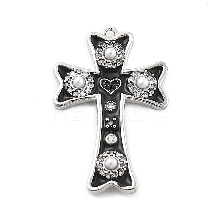 Brass Micro Pave Cubic Zirconia Pendants KK-L228-34P-02-1