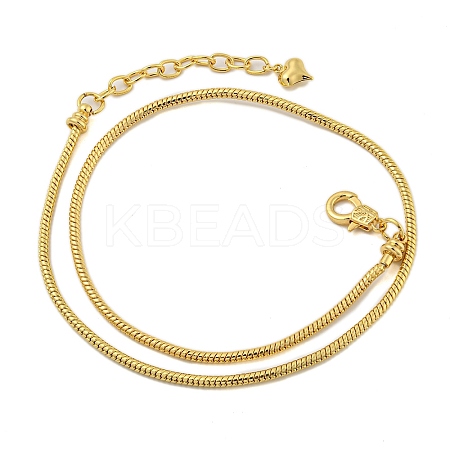 Rack Plating Brass Round Snake Chain Necklaces NJEW-Q345-01G-1