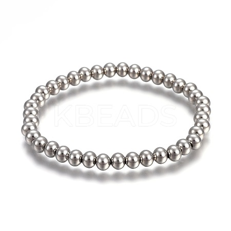 Tarnish Resistant 201 Stainless Steel Stretch Bracelets BJEW-F363-01P-1