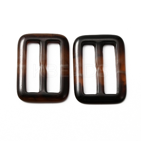 Rectangle Resin Buckle Clasps FIND-WH0129-33E-1