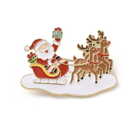 Christmas Enamel Pins JEWB-B028-01G-03-1