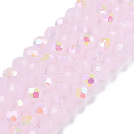 Electroplate Glass Beads Strands EGLA-A044-J4mm-L02-1