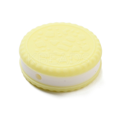 Cookie Food Grade Eco-Friendly Silicone Focal Beads SIL-C007-03A-1