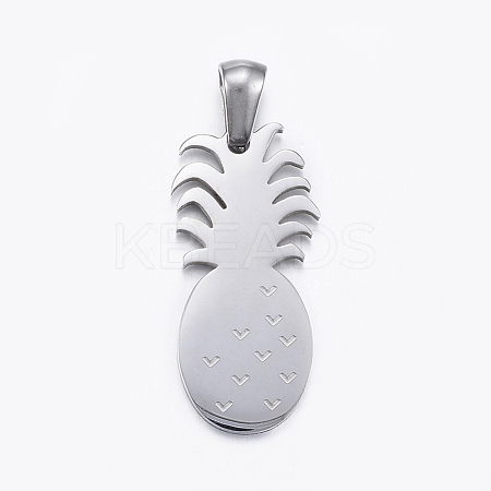 Tarnish Resistant 304 Stainless Steel Pendants STAS-H355-02P-1