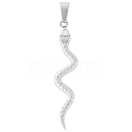 5Pcs 304 Stainless Steel Pendants STAS-BBC0007-72-1