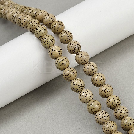 Natural Rudraksha Bodhi Seed Beads Strand WOOD-B010-C03-9mm-1