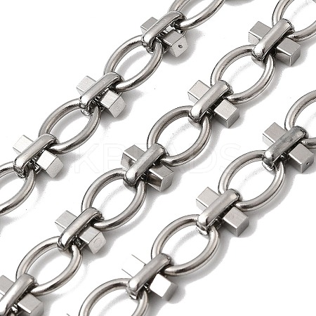 304 Stainless Steel Oval Link Chains CHS-Z007-06P-1