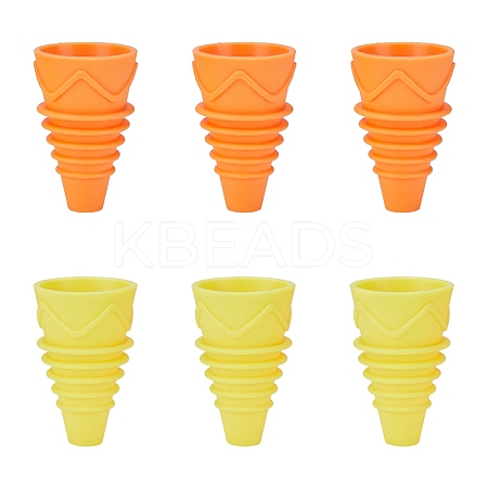 AHANDMAKER 2 Colors Silicone Reusable Fruit Fly Traps SIL-GA0001-01-1