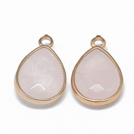 Natural Rose Quartz Pendants G-T073-03T-1