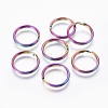 Ion Plating(IP) 304 Stainless Steel Split Key Rings LS-STAS-G201-08A-M-1