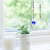3 Sets 3 Style Alloy & Lampwork Dowsing Pendulum Pendant Decorations HJEW-GA0001-38-4