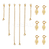6Pcs Brass Magnetic Clasps with Springs Clasps FIND-YW0007-71G-1