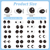 96Pcs 24 Style Glass Doll Craft Eyes Cabochons DIY-OC0011-83C-2