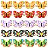 50Pcs 5 Colors Printed Alloy Connector Charms FIND-CJ0004-60-1