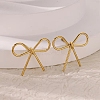 304 Stainless Steel Stud Earrrings EJEW-U065-01A-G-1
