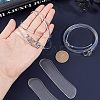 4 Pairs 2 Style Transparent TPU Shoelace & Silicone Stickers DIY-NB0006-70-2