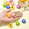 14Pcs 7 Colors Silicone Beads SIL-CJ0002-90-4