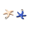 304 Stainless Steel Enamel Charms STAS-Q363-14D-P-2