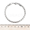 304 Stainless Steel Rope Chain Bracelets for Men Women BJEW-Q038-04P-5