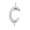 304 Stainless Steel Letter Connector Charms STAS-M108-01P-03-1