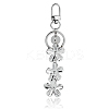 304 Stainless Steel Flower Keychains KEYC-ME00016-02-1