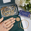 12Pcs 2 Colors Hip Hop Style Stainless Steel Snake Chain Bracelets for Men BJEW-SC0001-35-3