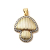 Brass Micro Pave Cubic Zirconia Pendants KK-A266-04E-G-1