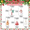 5Pcs 5 Styles Christmas Themes Alloy Enamel Pendants XMAS-YW0001-01C-2